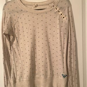 Roxy long sleeve with anchor pattern